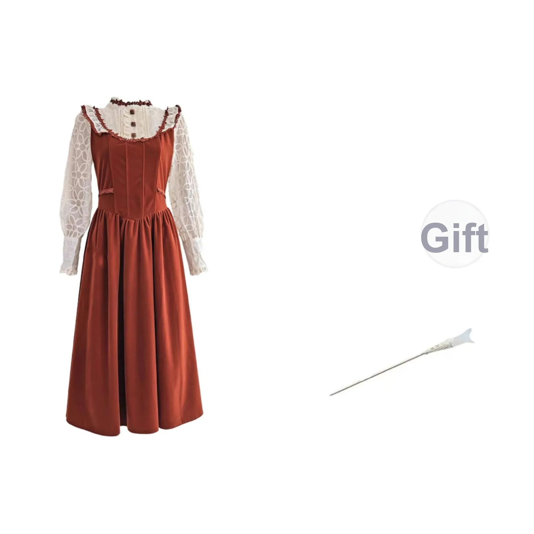 SYEEE WITH U Длинное платье с длинными рукавами женское