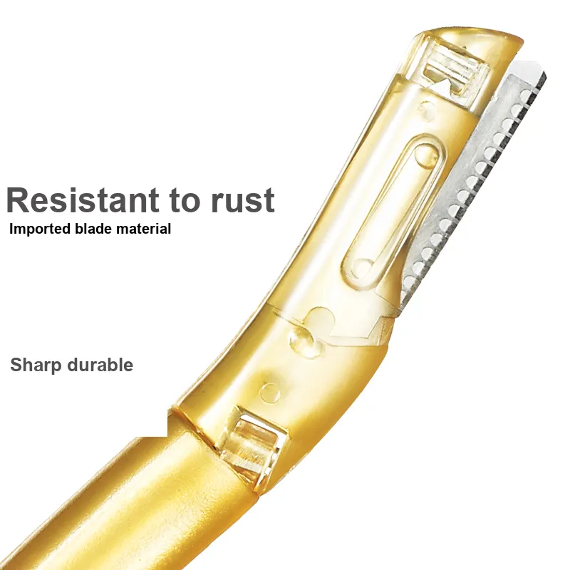 KOOBAPLUS Eyebrow Razor Swedish Blade Beginner Anti Scratch Eyebrow Razor Beauty Tool 2 Pcs-1