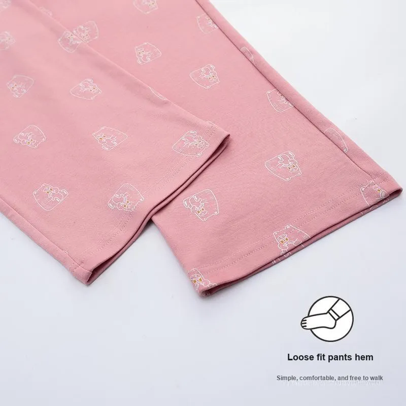 Ordifen Pajama Pants Women's Pink-4