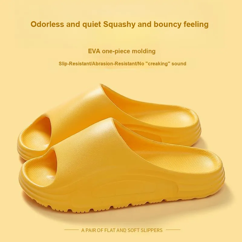 Foot Recreation Summer Home Indoor Bathroom Bathing Slip Resistant Quiet Slippers, Home Slippers, Unisex-36