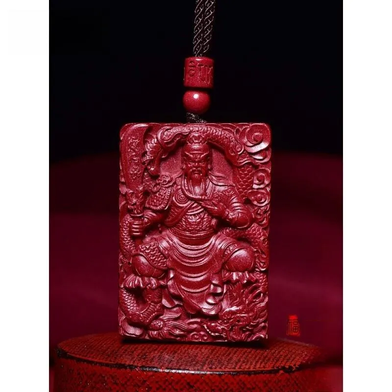 MY WORLD BEGINS AND ENDS WITH YOU Reconstructed Cinnabar Necklaces Unisex-4