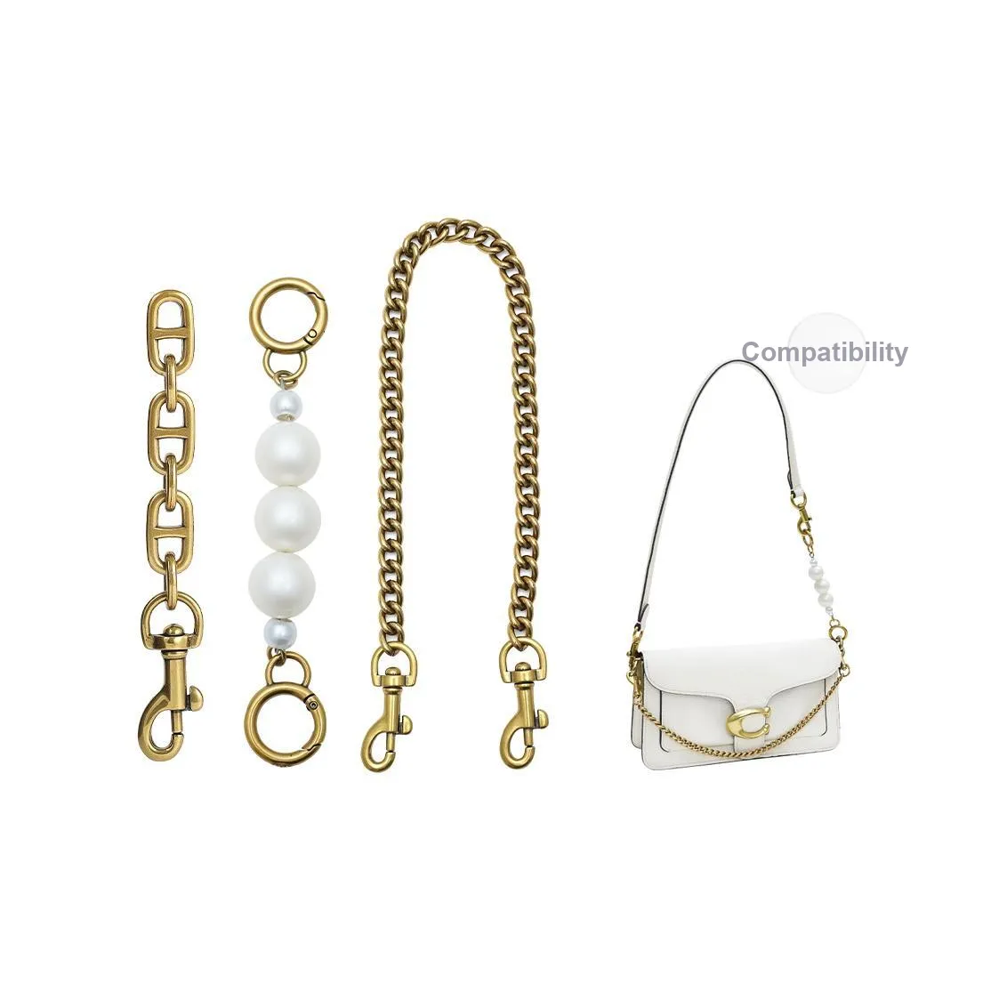 Lan Bao Fan Металл Жемчужная цепь удлинительная цепь аксессуары женский антикварное золото