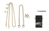 Yves Saint Laurent Perfume Box Gold-Tone Five-Pointed Star Pendant Chain 100cm+Gold-Tone Decorative Chain 30cm[Includes Modified Tool]