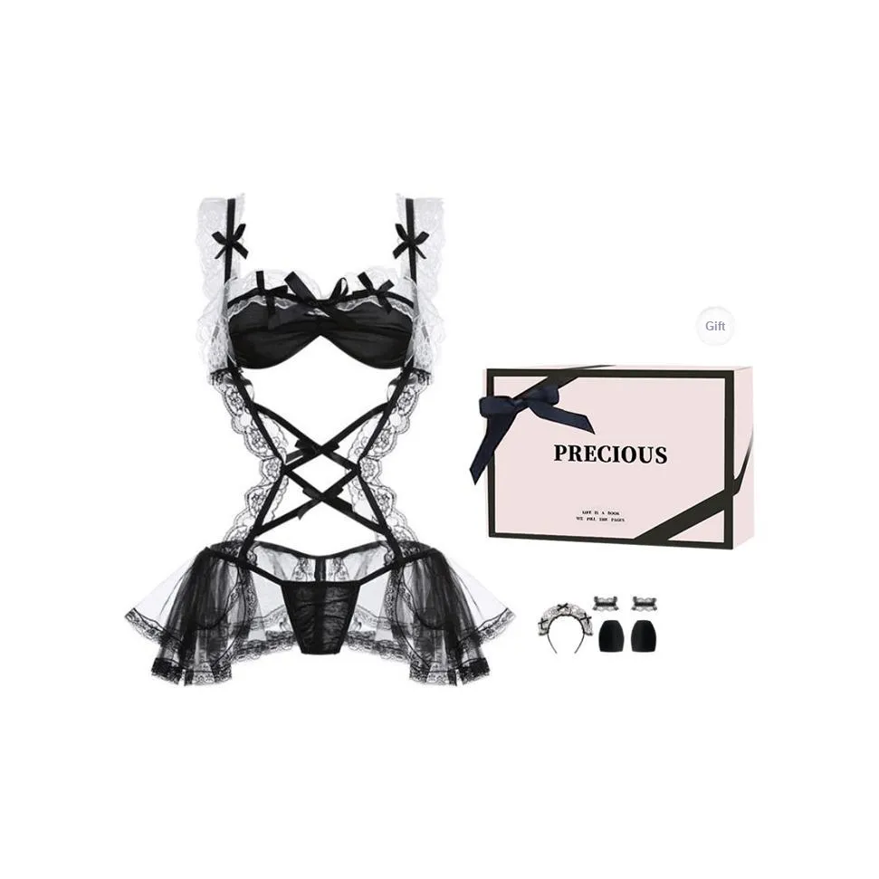 TLXT Nightgown Women's Gift Box Set Black