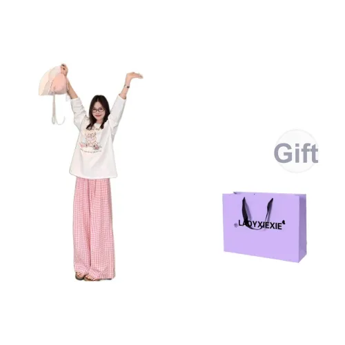 LADYXIEXIE Комплект с короткими рукавами рубашка женский