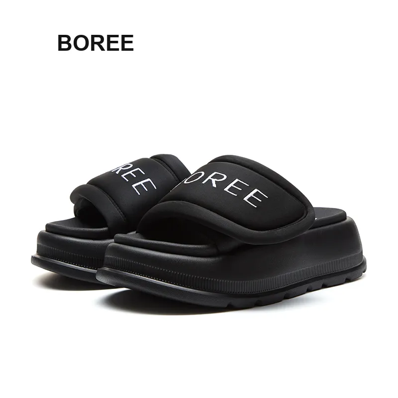 BOREE Slide Slippers Women's White/Black/Pink-7