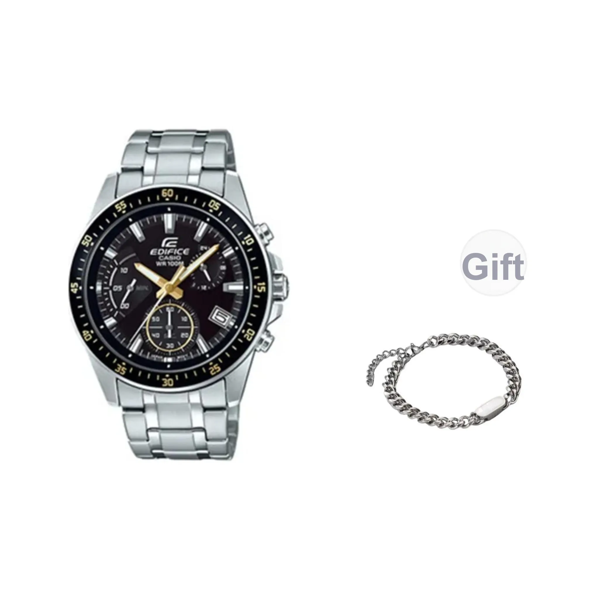 CASIO Кварцевый механизм Часы Мужские Черный циферблат