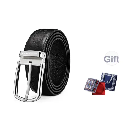 Roberta Di Camerino Ремень из крупнозернистой текстуры коровьей кожи мужской черный ширина 3 45 см