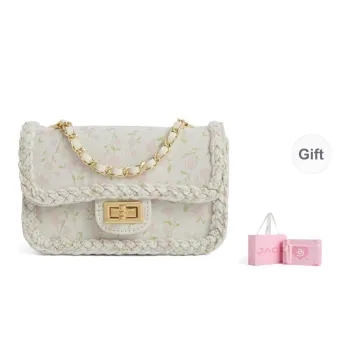JACD Jacquard Crossbody Bag, Shoulder Bag Underarm Commute Bag Small Size Women's Fragrant