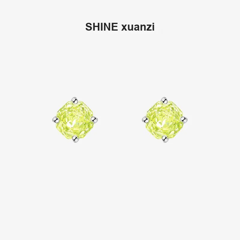 SHINE S925 Silver With Zircon Earrings Women's-5