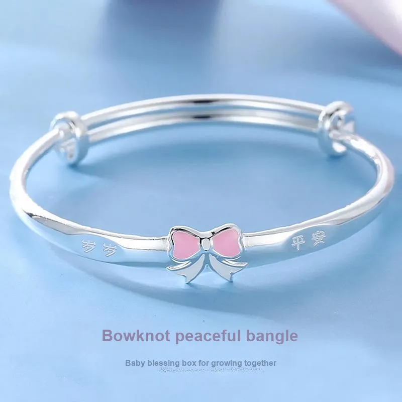 AFN 999 Fine Silver Bangles Kids'-1