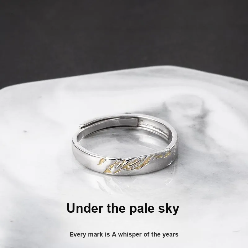 FOREVER MELODY 999 Fine Silver Rings Men's-1