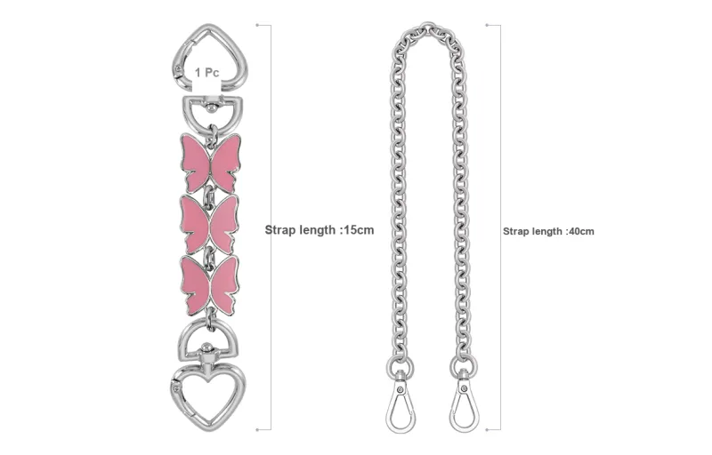Lan Bao Fan Metal Alloy Bag Strap Women's Multicolor-16