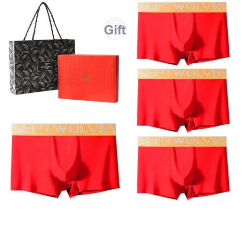 SEPTWOLVES Нижнее белье Подарочная коробка Мужской 4 упаковки + Сумка для покупок