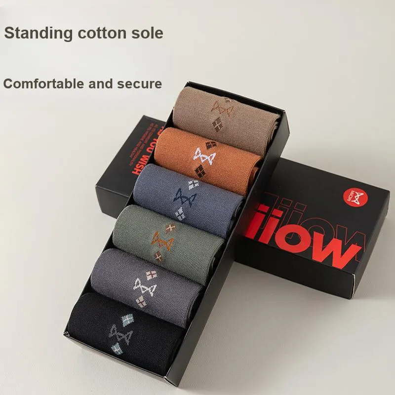 MIIOW Mid Calf Socks Men's 5 Pack-11