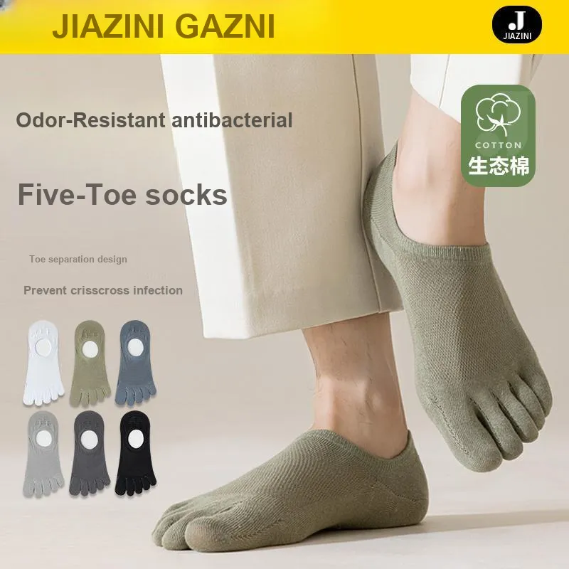 JIAZINI No Show Socks Men's 4 Pack-1