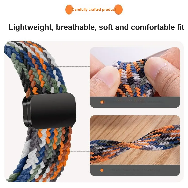 CHRROTA Apple Compatibility Watch Band Fabric Material-3