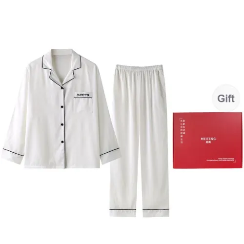 MEITENG Pajama Set Women's Gift Box Set White