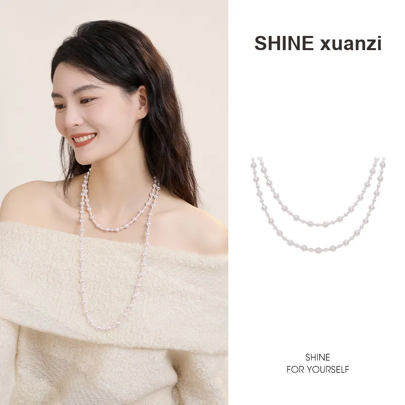 SHINE Manta Rose Collection Synthetic Pearl Necklaces Women's-6