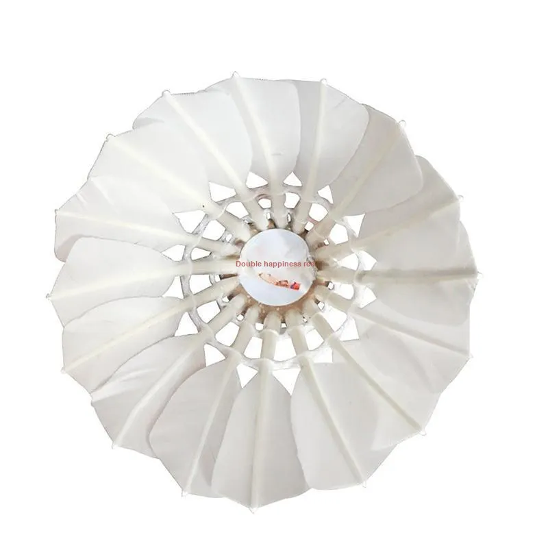 DHS 12 Pack Goose Feather Shuttlecocks-1