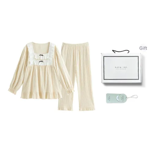 XUANZHITING Пижамный комплект женский Gift Box Set Абрикос