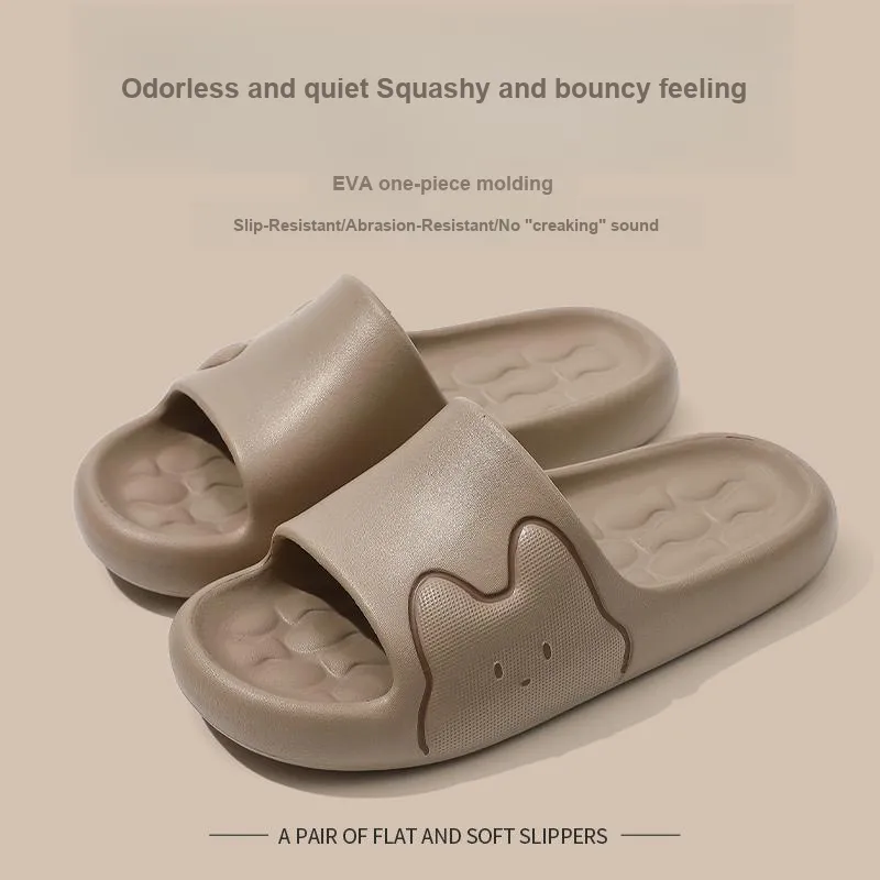 Foot Recreation Men And Women's Slippers Summer Home Indoor Bathing Slip Resistant Slippers-17