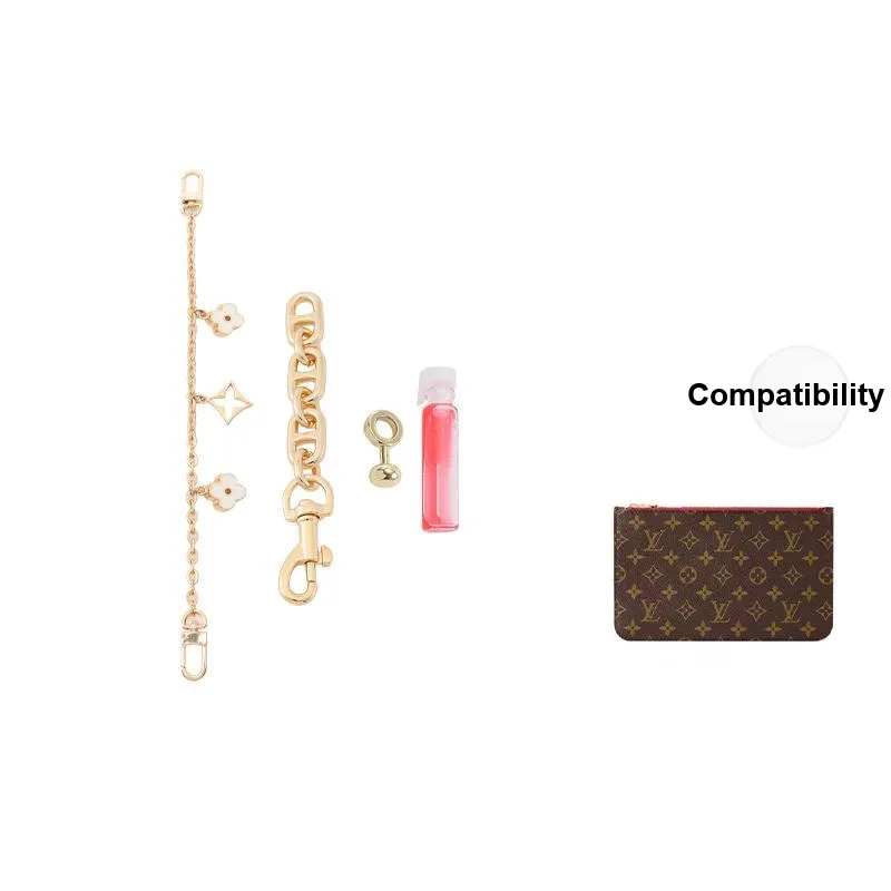 Gloya Metal Bag Accessories Unisex Gold-Tone