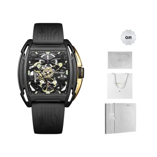 CIGA Design Автоматический Механический Movement Мужские Z Series Часы 41,7mm*48mm*12,1mm Черные