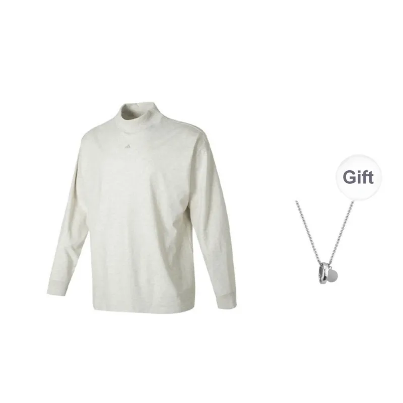 Adidas T-Shirts Unisex Gray Comes With Necklace-0