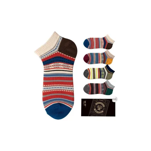 LIANGPU Низкие носки унисекс упаковка из 4 пар