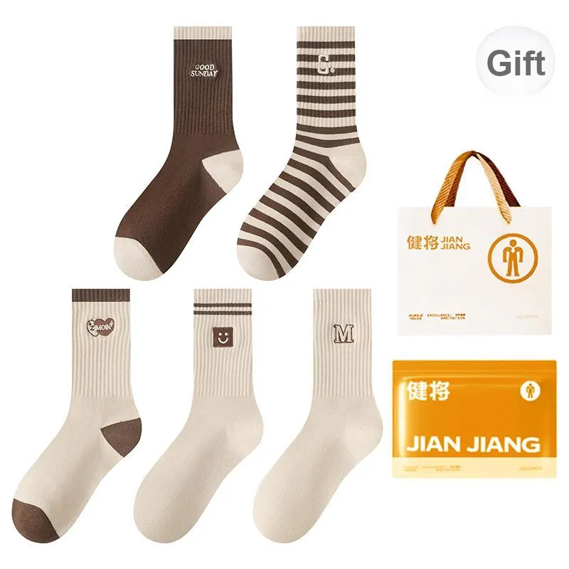 Master Mid Calf Socks Women's Shopping Bag 5 Pack-5
