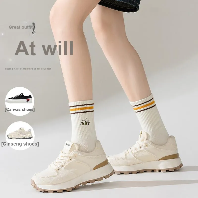 Lan Miao Mid Calf Socks Women's 10 Pack-13