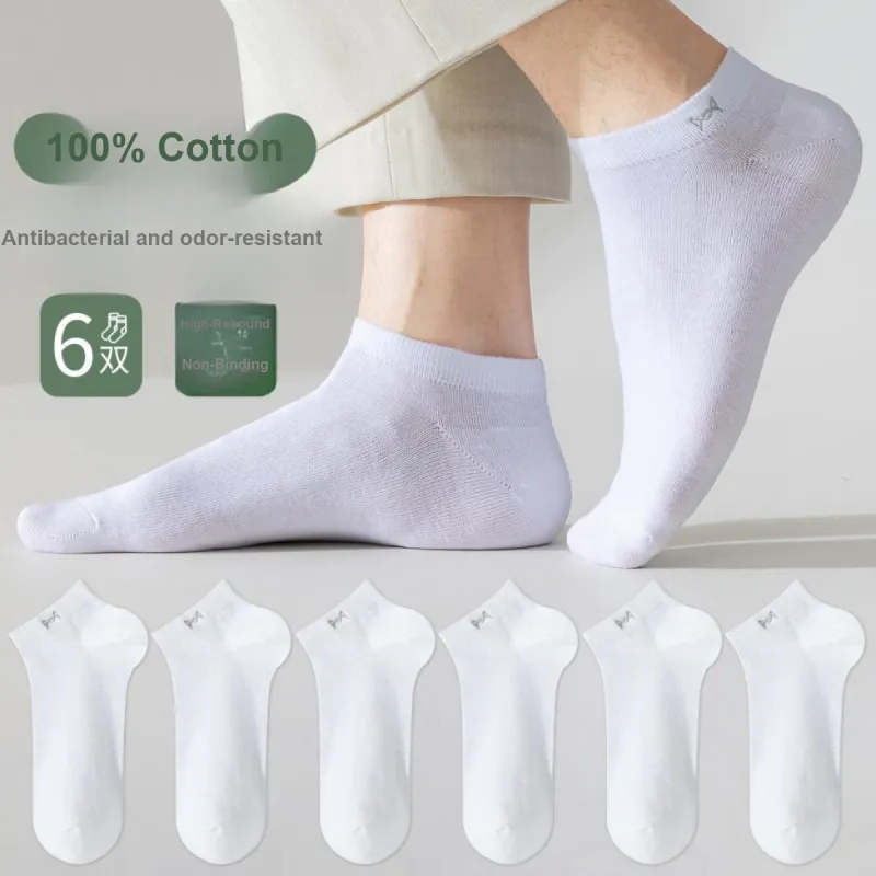 MIIOW No-Show Socks Men's 6 Pack-2