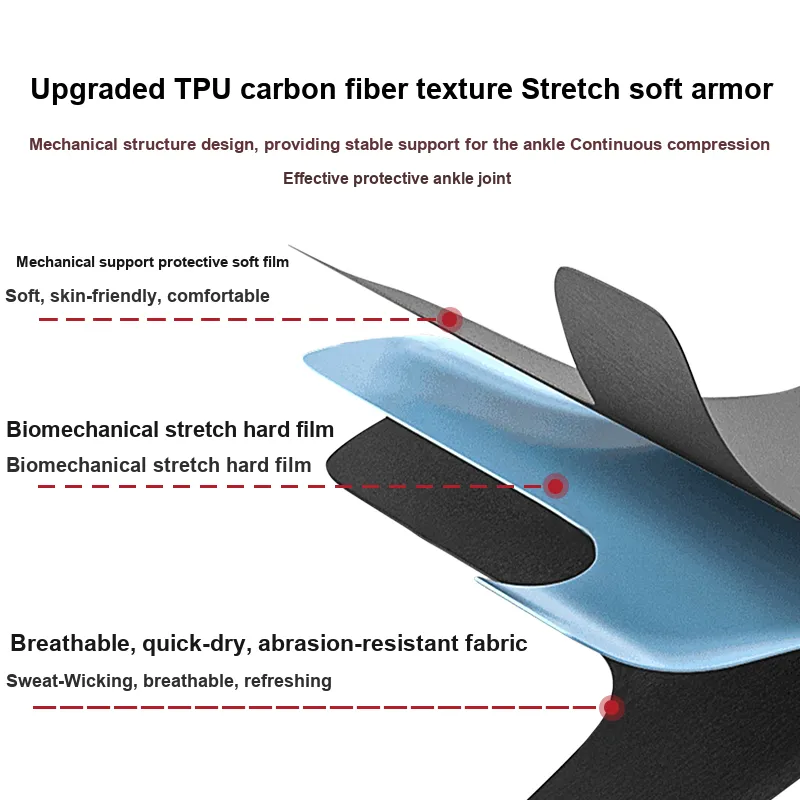PROIRON Ankle Braces Soccer Basketball Running Unisex Elastane-4