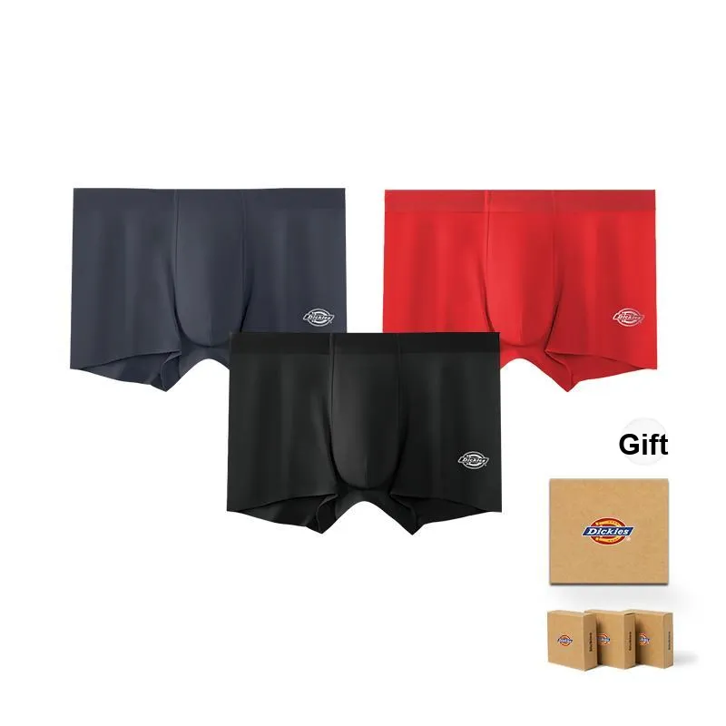 Dickies Underpants Men's Skin Friendly High Rebound Sports Boxer Shorts, Box Combo Set-66