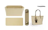 [Sand Three-Piece Set]Open Top Liner+Wide Shoulder Pads+Bottom Pad