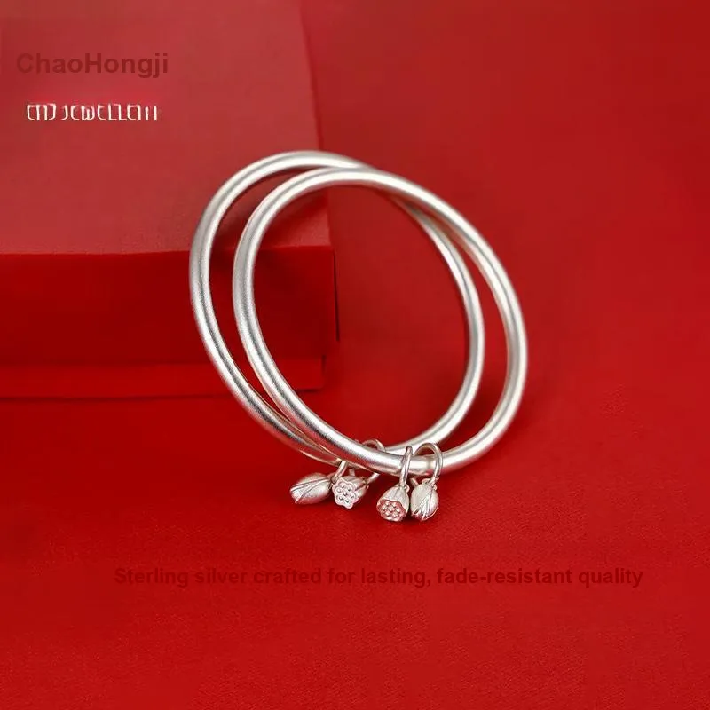 CHAOHONGJI Sterling Silver Bangles Women's-2