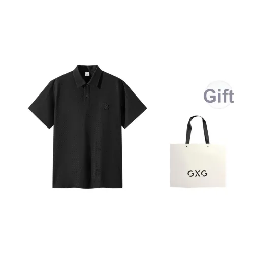 GXG Короткий рукав Polo для мужчин черный