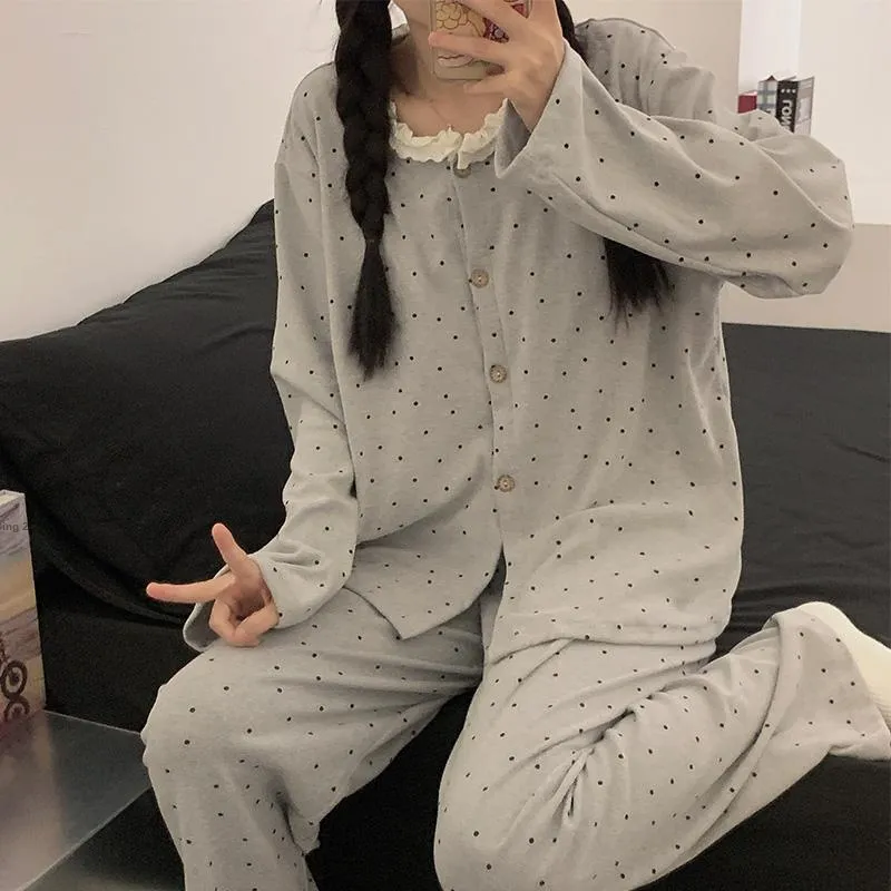 WANANNI Pajama Set Women's Gray-1