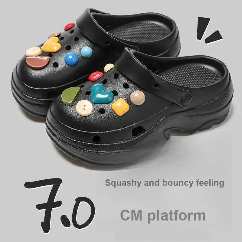Love Of Wormwood Summer Slip Resistant Students' Eva Squashy And Bouncy Feeling Closed Toe Dormitory Home Slippers-29