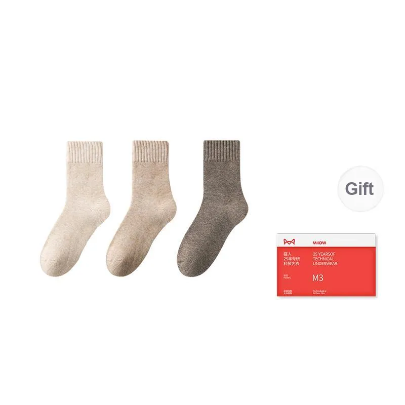 MIIOW Mid Calf Socks Women's Shopping Bag Combo Set-7