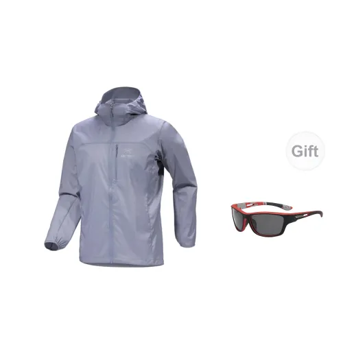 Arcteryx Squamish Windbreaker Jackets Men Layer Cloud Grey - Includes Eyeglasses