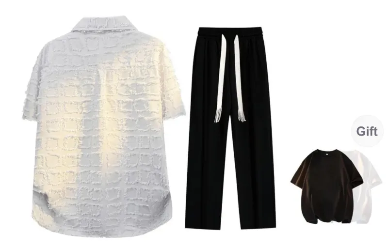 LA'T.WEEKEND Shirt Matching Set Unisex-12