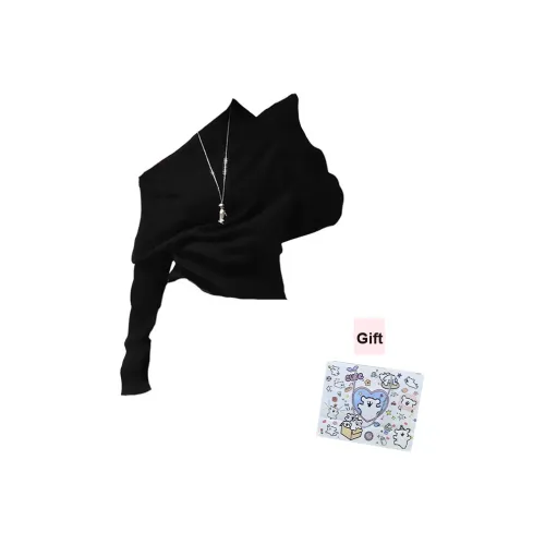 MARIE·COCO One Word Плечо Топ Женский Трикотаж