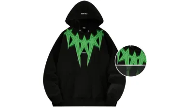 FORHUG Sweatshirts Unisex Black