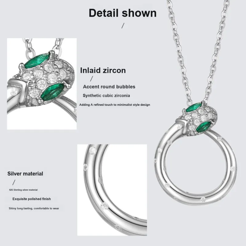LAOMIAO S925 Silver Necklaces Women's-3