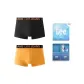 Black+Warm Mango Yellow (Box 2 Pack)