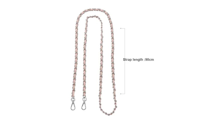 Lan Bao Fan Microfiber Bag Strap Women's Pink, White-49