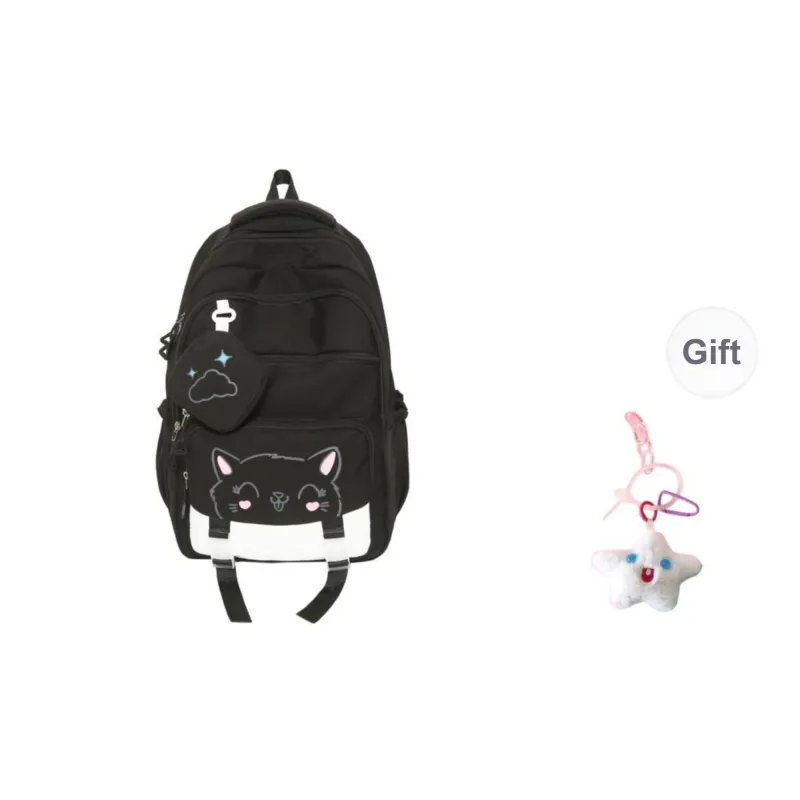 BRABOSTON Nylon Backpack Unisex Sunset Red/Burgundy/Blue/Black/Khaki/Pink-3
