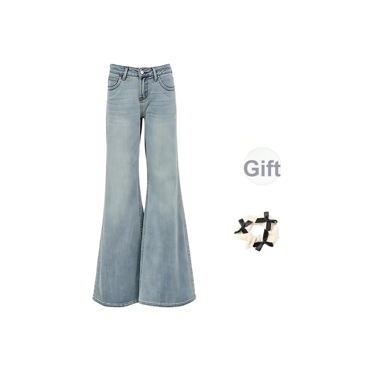 TURN UP Jeans Women's Light Blue